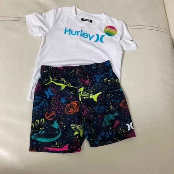 Hurley Boy Ocean Boat Shark cute beach set 8004 - Picture 3 of 7